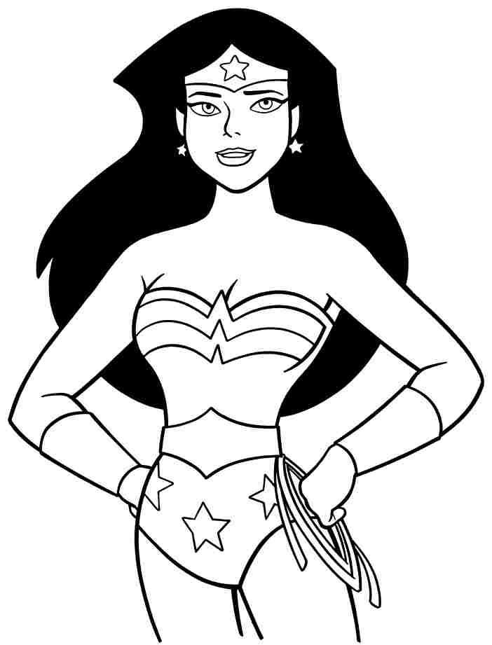 Wonder Woman Is Happy Free Coloring Page Kids, Movies 702x921 Wonder Woman Is Happy Free Coloring Page Kids, Movies