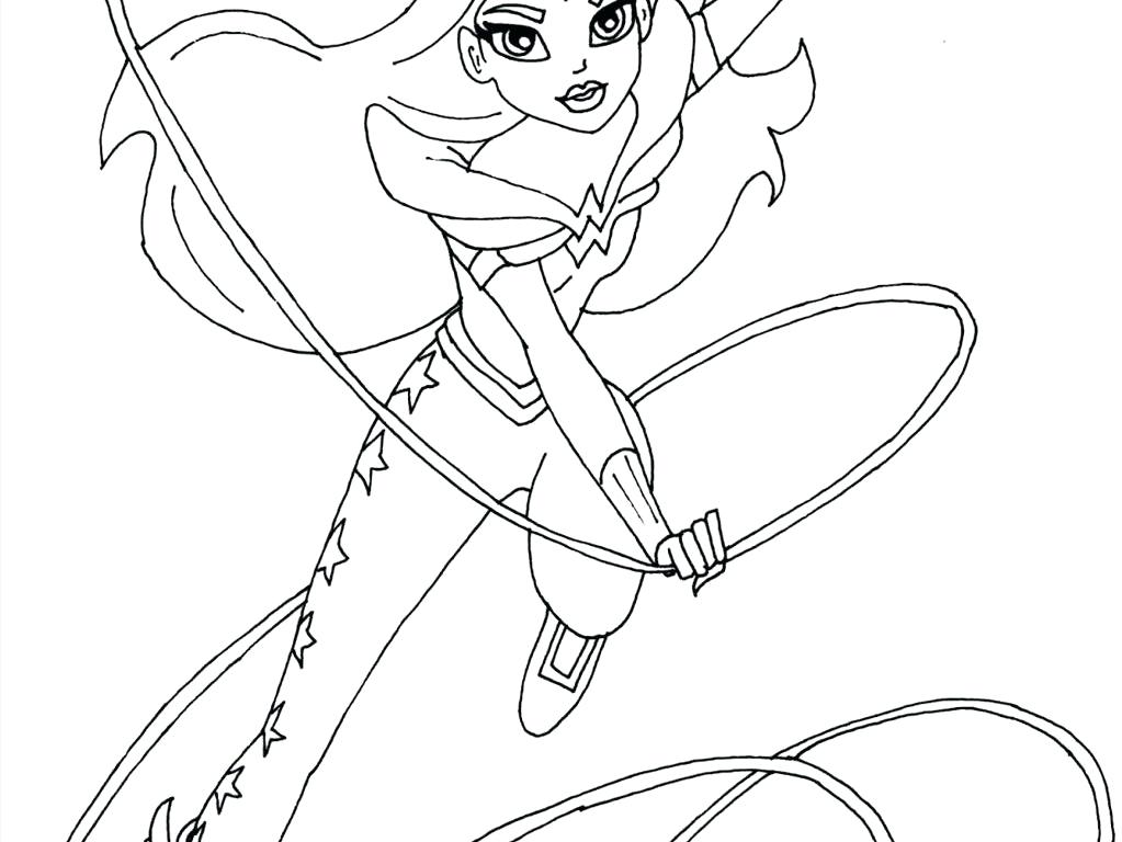 Wonder Woman Coloring Pages Free at GetColorings.com | Free printable ...