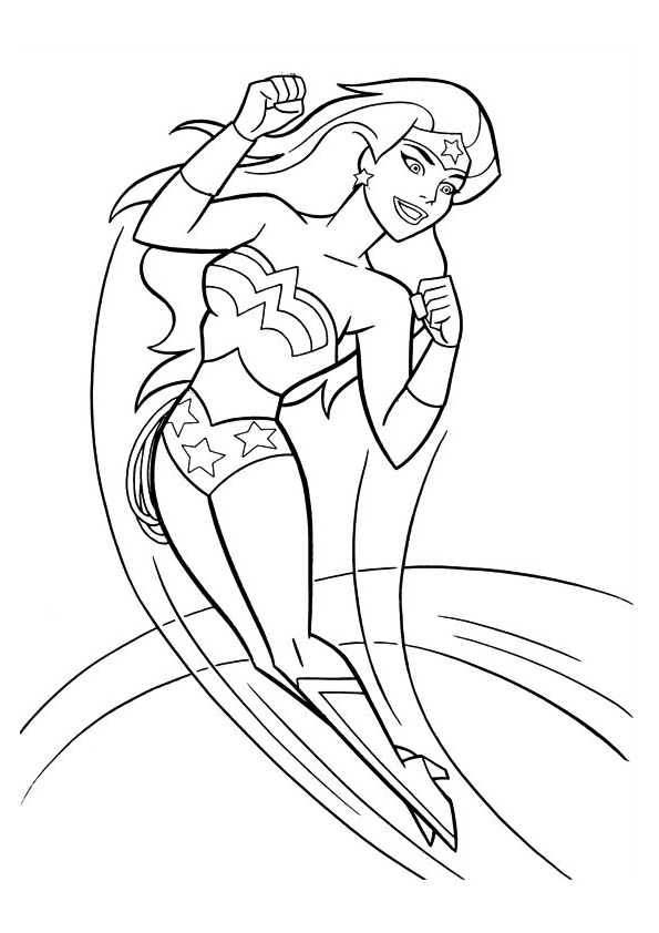 Wonder Woman Coloring Pages 595x842 Wonder Woman Coloring Pages
