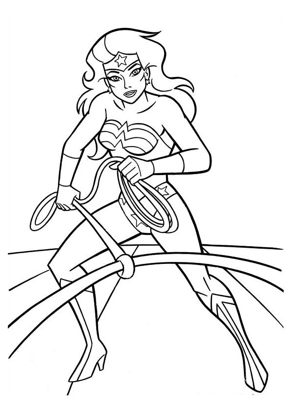 Wonder Woman Printable Coloring Pages