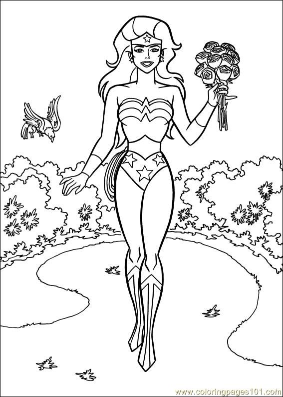 567x794 Wonder Woman 27 Coloring Page
