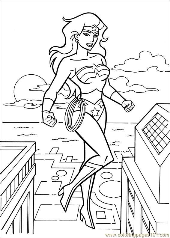 567x794 Wonder Woman 42 Coloring Page