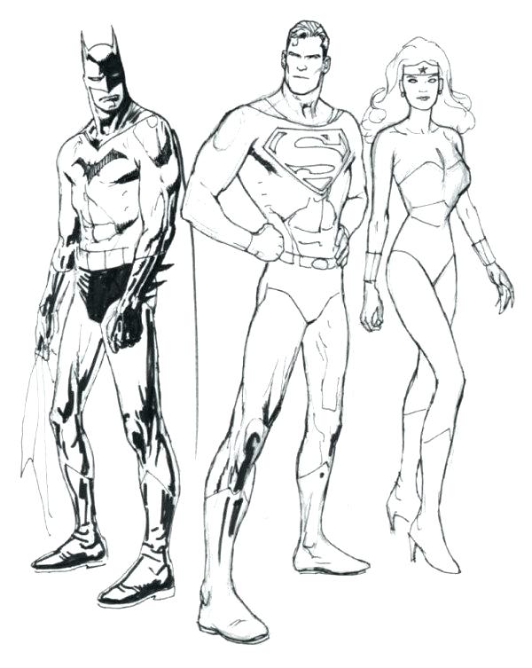 600x753 Coloring Pages Superman Wonder Woman Coloring Pages Batman