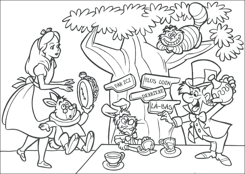 Alice In Wonderland Coloring Pages For Adults Alice In Wonderland 794x567 Alice In Wonderland Coloring Pages For Adults Alice In Wonderland