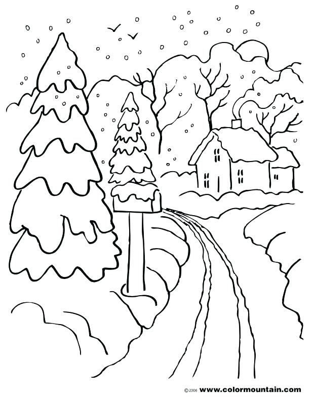 Winter Wonderland Coloring Pages Cliptext.co 618x788 Winter Wonderland Coloring Pages Cliptext.co