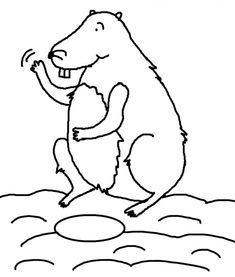 235x277 Groundhog Day Cold Coloring Page Kids Coloring Pages