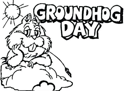 480x354 Groundhog Day Coloring Pictures To Print Page Free Or Woodchuck