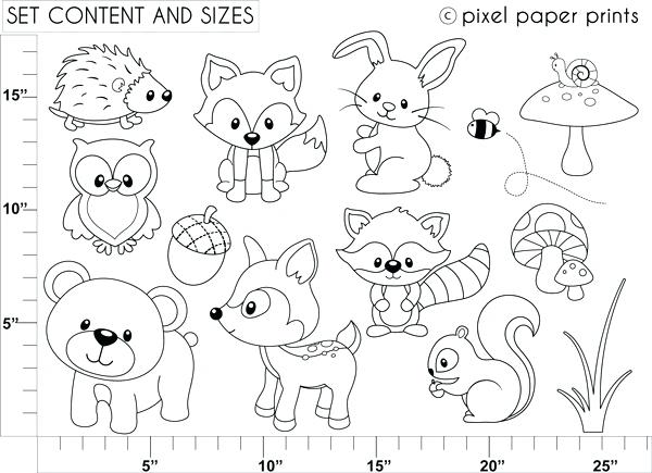 Woodland Animals Coloring Pages Woodland Animals Coloring Pages 3 600x435 Woodland Animals Coloring Pages Woodland Animals Coloring Pages 3
