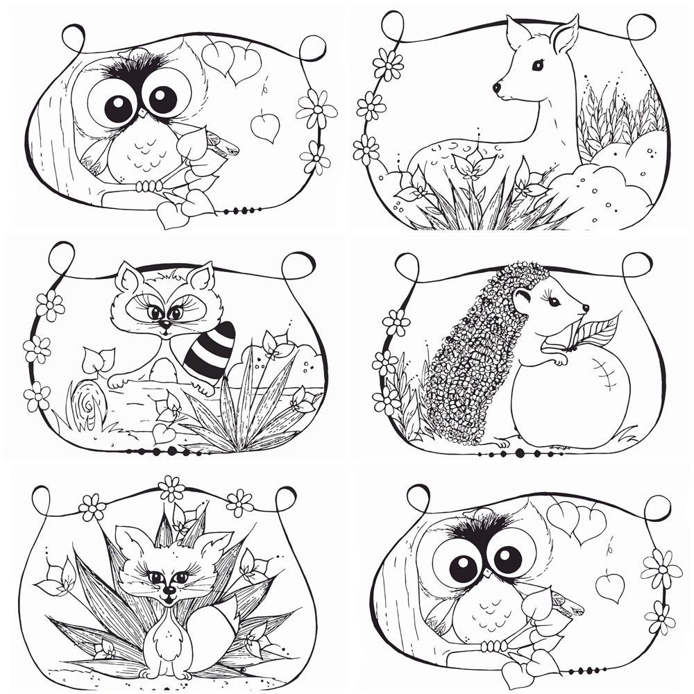1000x1000 Amazing Woodland Coloring Pages Depetta Picture Of Animal Trends