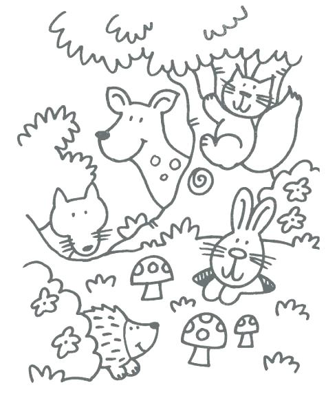 474x573 Coloring Pages Online Flowers Woodland Animals Crafts And Free