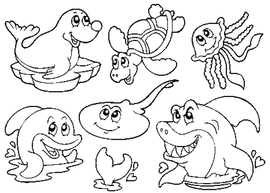 Printable List Of Ocean Animals Kids Coloring Woodland Animals 1024x733 Printable List Of Ocean Animals Kids Coloring Woodland Animals