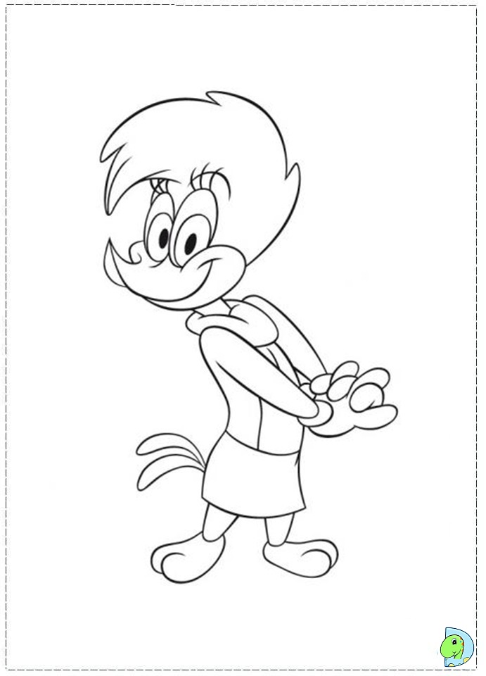 Woody Woodpecker Coloring Page 691x960 Woody Woodpecker Coloring Page