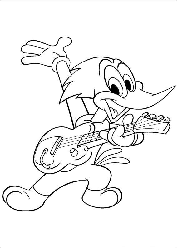Woody Woodpecker Coloring Page 12 567x794 Woody Woodpecker Coloring Page 12
