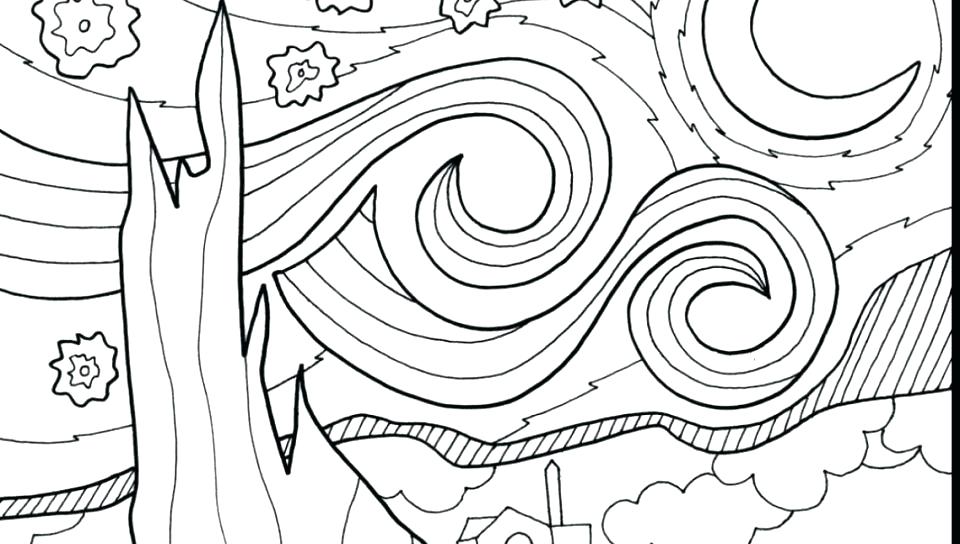 Coloring Pages Of Famous Paintings 960x544 Coloring Pages Of Famous Paintings