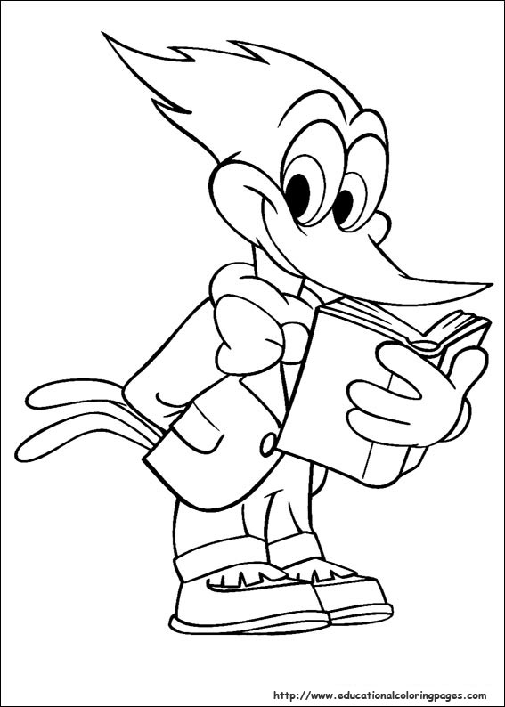 Woody Woodpecker Coloring Pages 567x794 Woody Woodpecker Coloring Pages