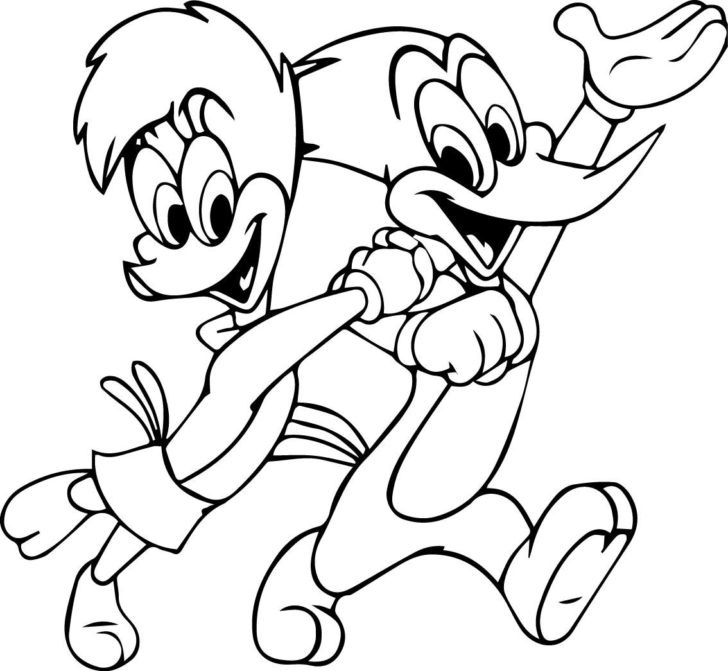 Woody Woodpecker Coloring Pages Coloring Pages Kids 728x671 Woody Woodpecker Coloring Pages Coloring Pages Kids