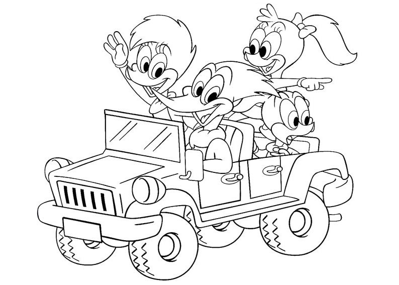 Woody Woodpecker Coloring Pages To Download And Print For Free 794x567 Woody Woodpecker Coloring Pages To Download And Print For Free