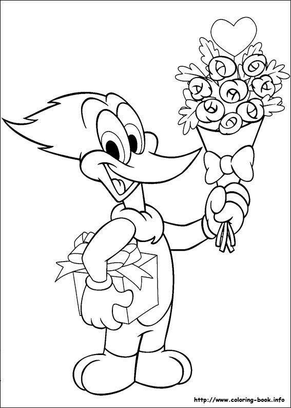 Woody Woodpecker Coloring Picture Coloring 567x794 Woody Woodpecker Coloring Picture Coloring
