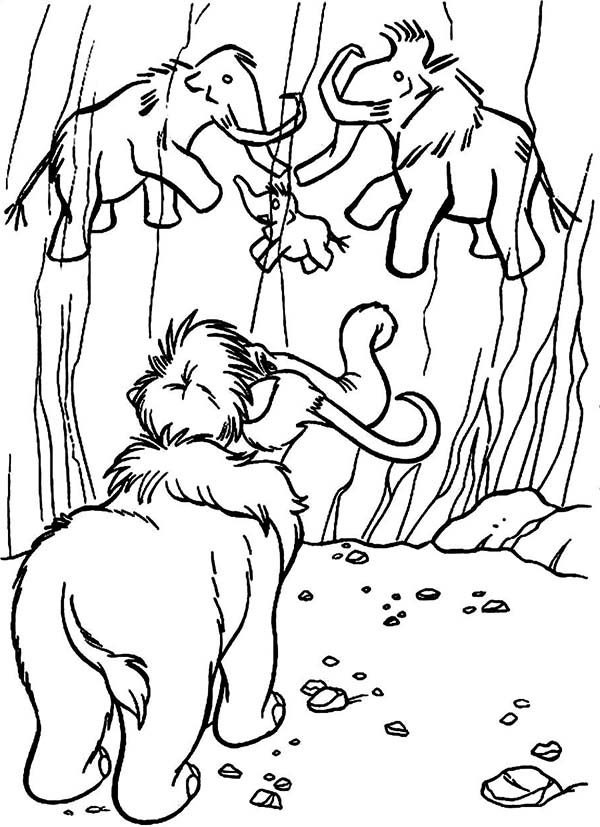 Manny Woolly Mammoth Watching A Picture Of His Family On 600x827 Manny Woolly Mammoth Watching A Picture Of His Family On