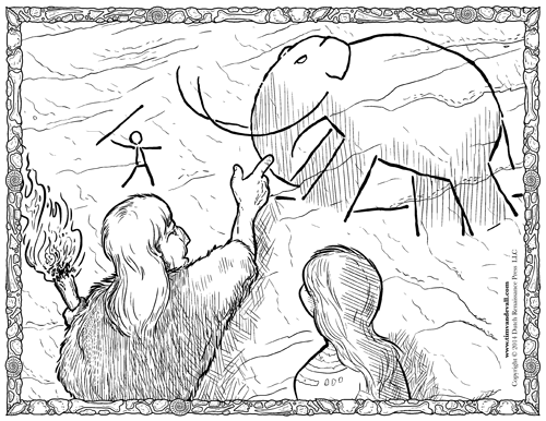 Woolly Mammoth Coloring Pages Museum Museo Vocabulary 500x386 Woolly Mammoth Coloring Pages Museum Museo Vocabulary