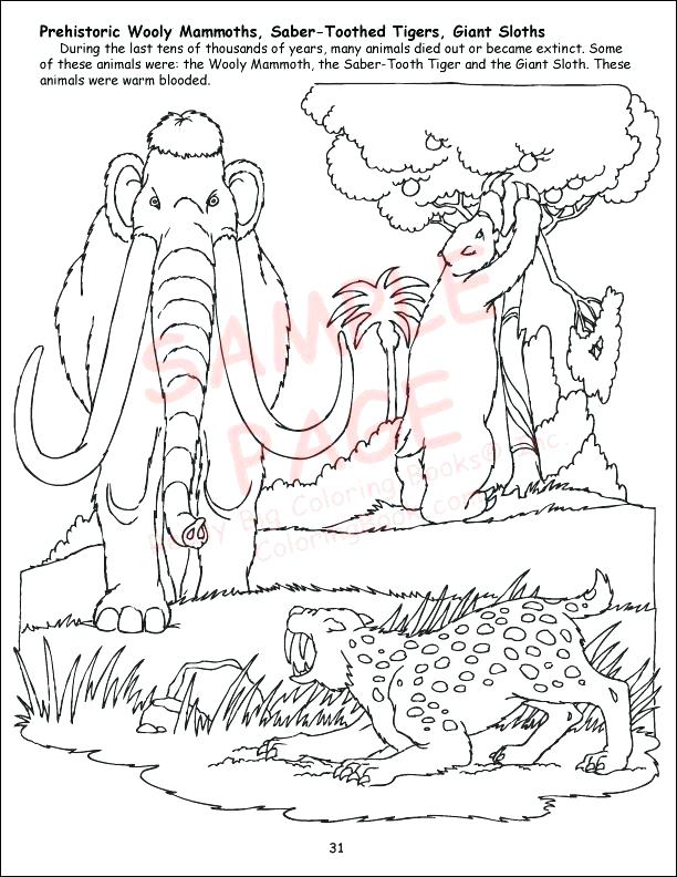 Wooly Mammoth Coloring Page at GetColorings.com | Free printable ...