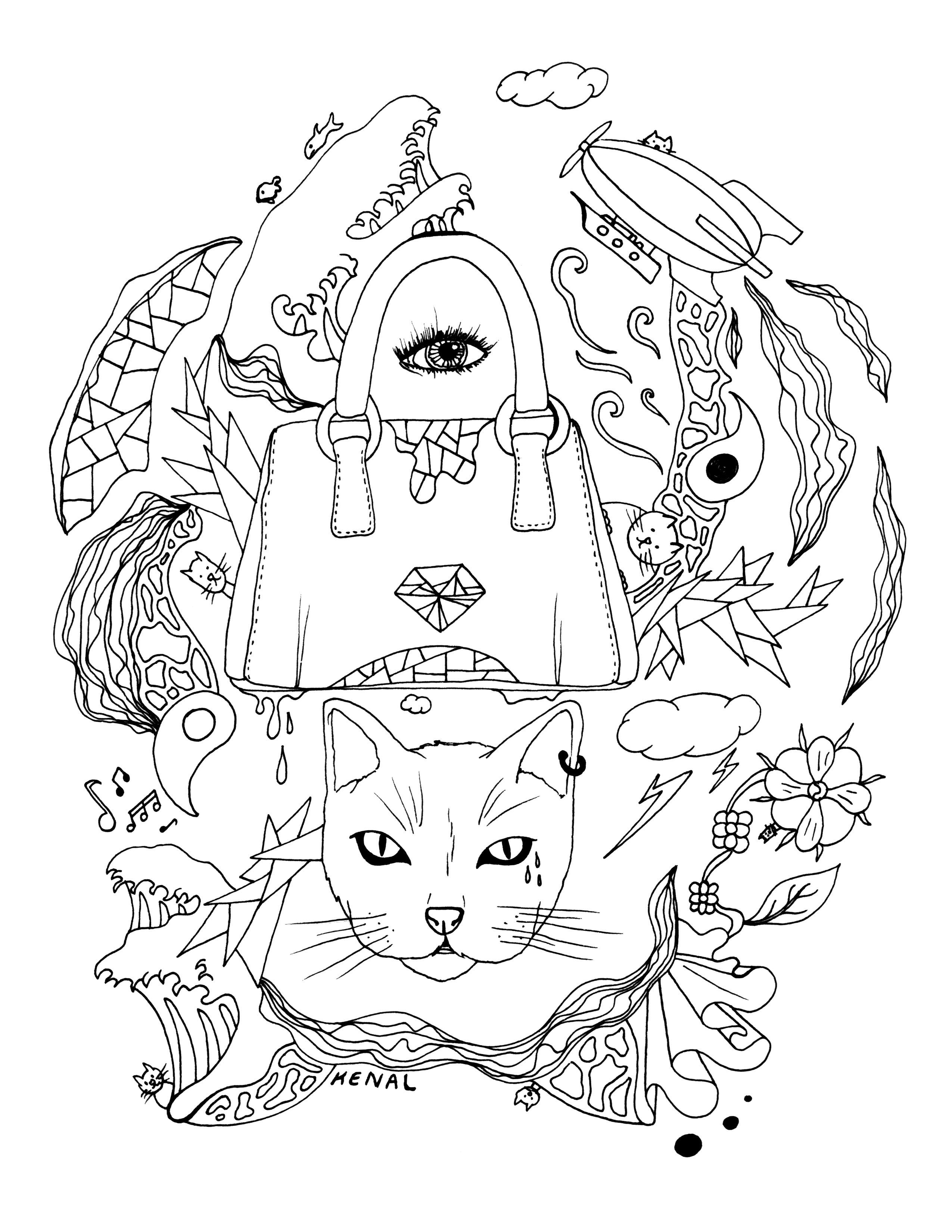 2550x3300 Awesome Wooly Mammoth Coloring Page Pattern