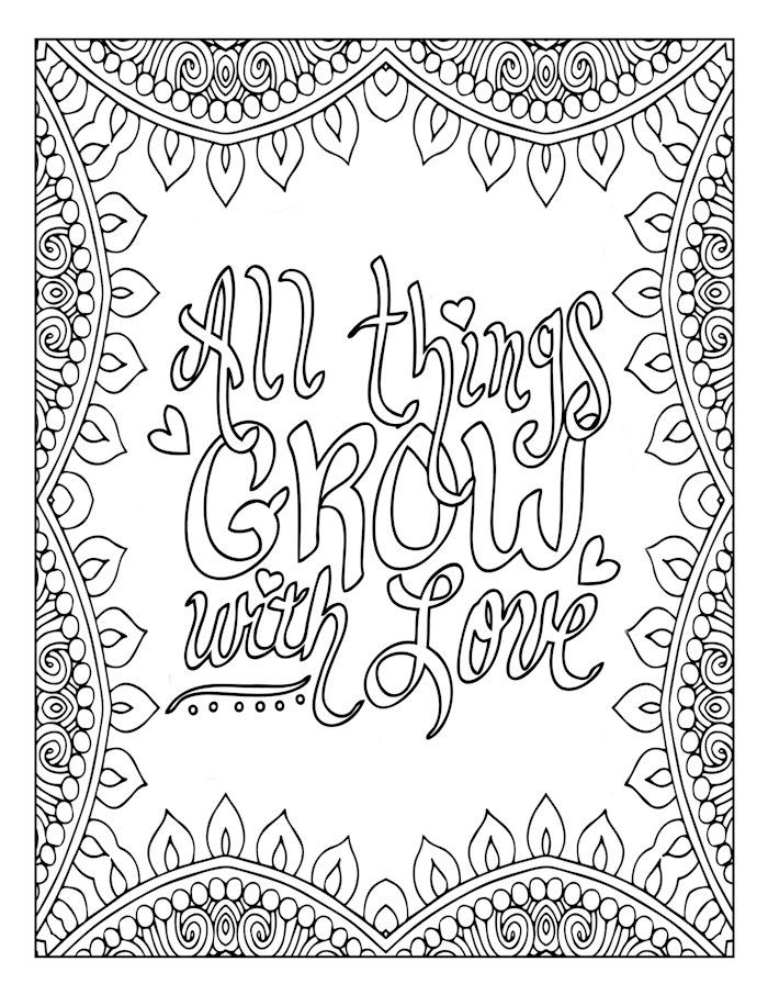 700x906 Inspirational Mandala Coloring Pages Motivational Word Art