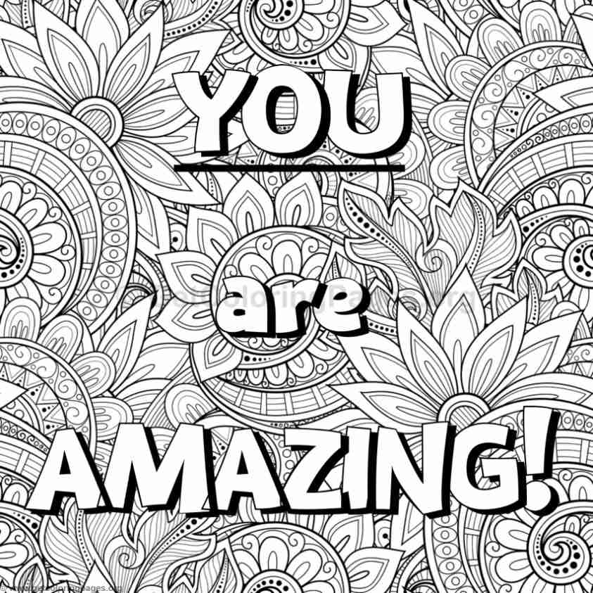 Inspirational Word Coloring Pages 843x843 Inspirational Word Coloring Pages