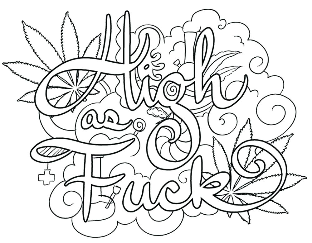 1000x780 Swear Word Coloring Pages Printable Free