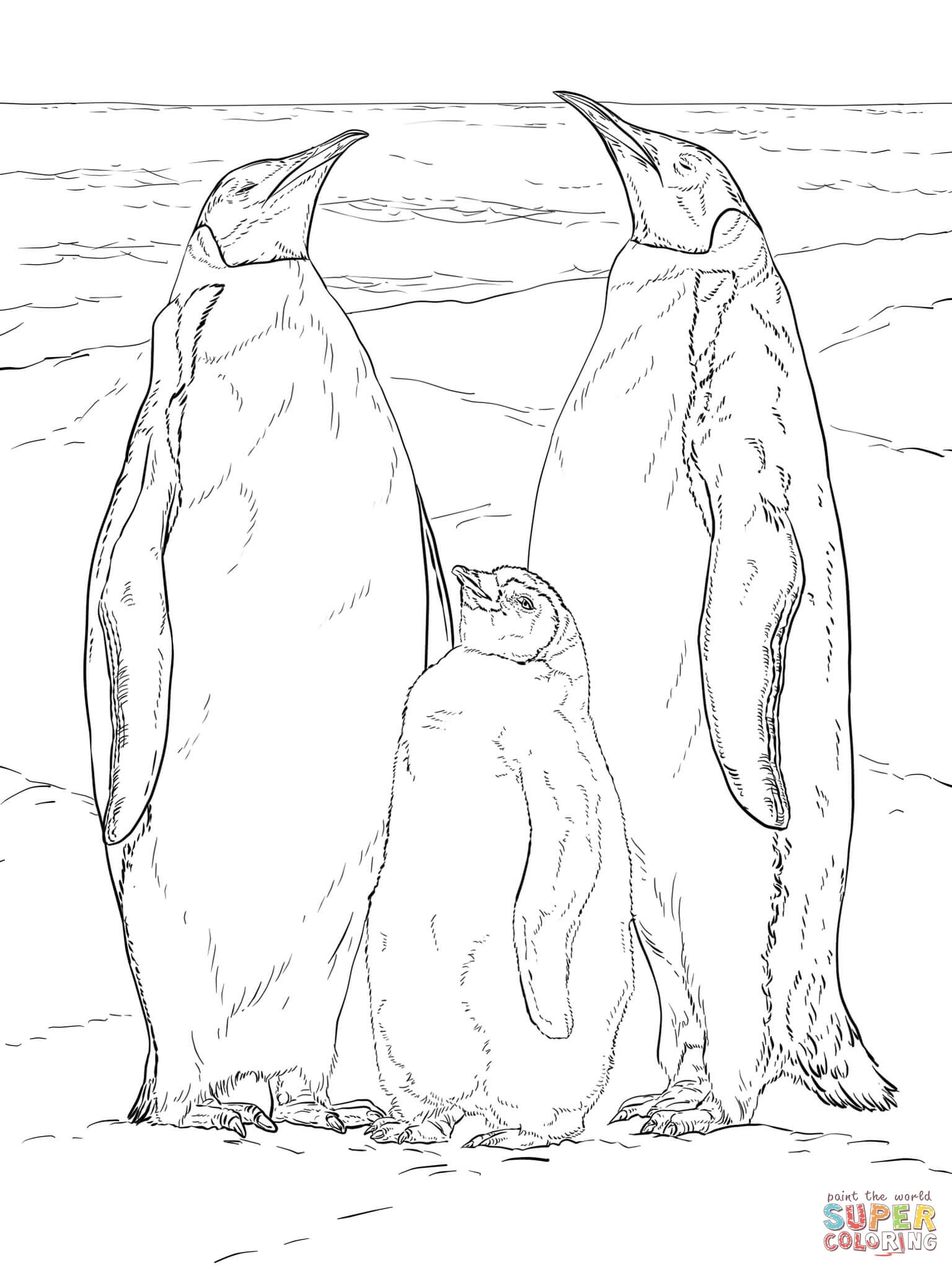 1536x2048 New Emperor Penguin Page To Color Collection Printable Coloring