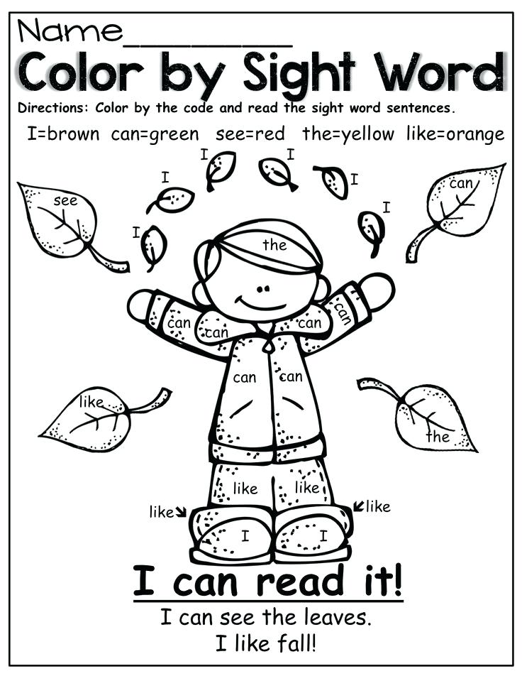 736x952 Coloring Color Words Coloring Pages Sight Word Sheets Also Free