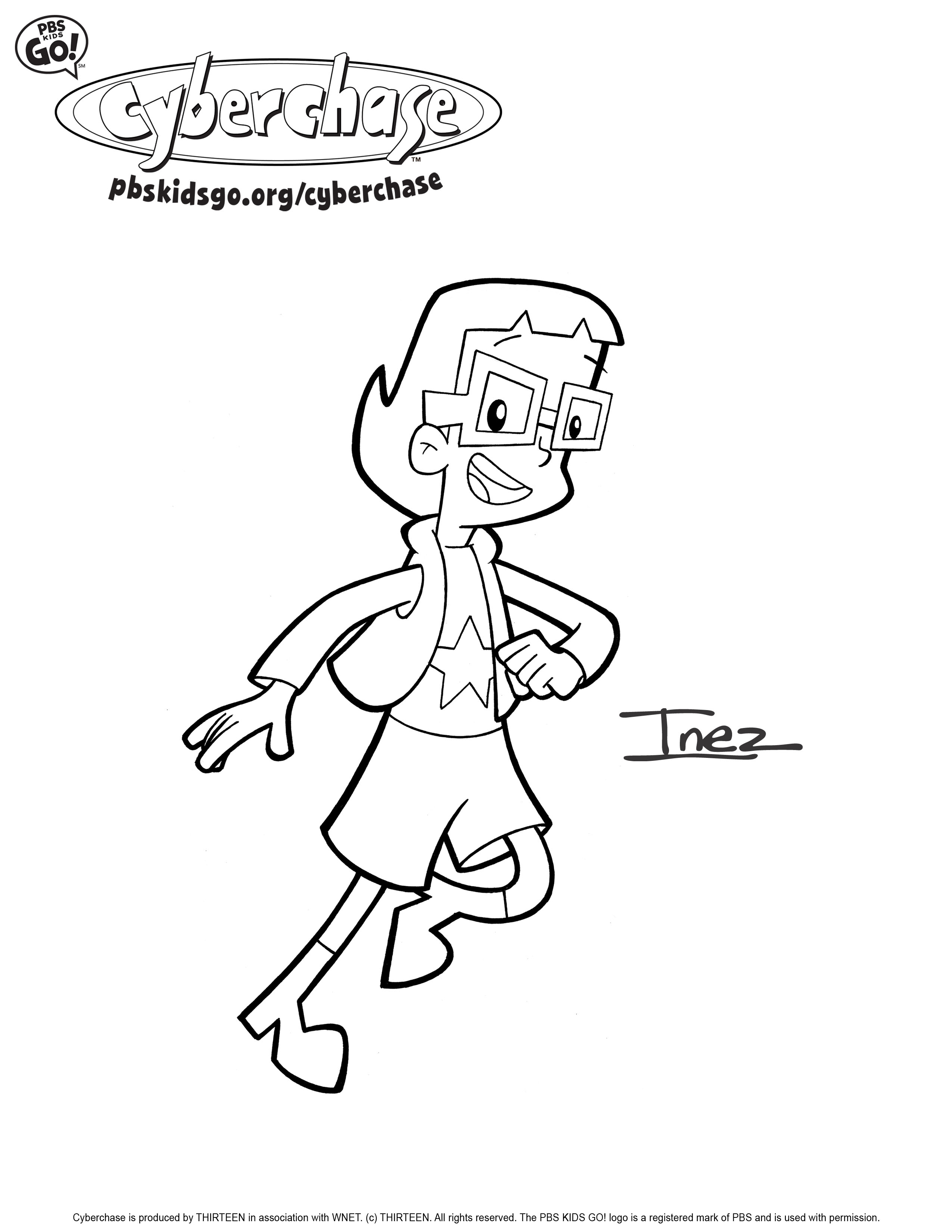 2550x3300 Cyberchase. Coloring Pages Pbs Parents