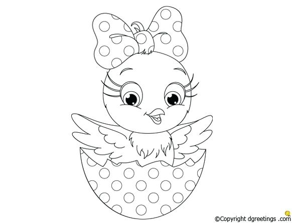 582x445 Baby Chick Pictures To Color Chick Coloring Pages Color This Ba