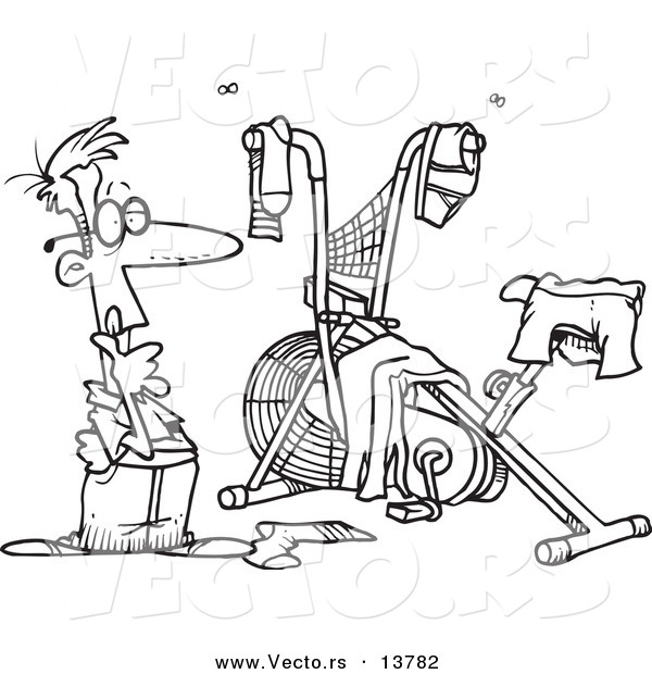 Vector Of A Cartoon Man Staring 600x620 Vector Of A Cartoon Man Staring