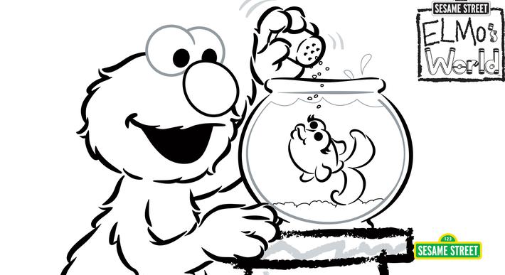 Elmo's World Coloring Page Printable Sesame Street Preschool 710x387 Elmo's World Coloring Page Printable Sesame Street Preschool