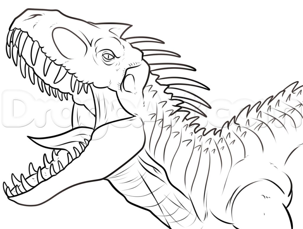 Indominus Rex Coloring Page Get Bubbles 1024x774 Indominus Rex Coloring Page Get Bubbles
