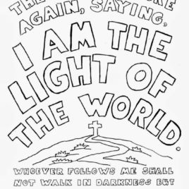 Jesus Is The Light The World Coloring Page Enchanting Light 268x268 Jesus Is The Light The World Coloring Page Enchanting Light