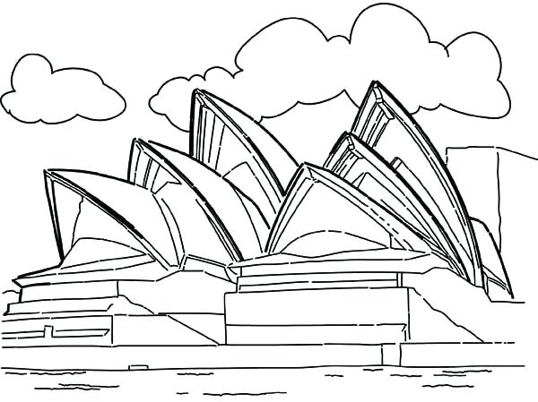 Australia Coloring Pages Collection Of Landmarks Around The World 600x449 Australia Coloring Pages Collection Of Landmarks Around The World