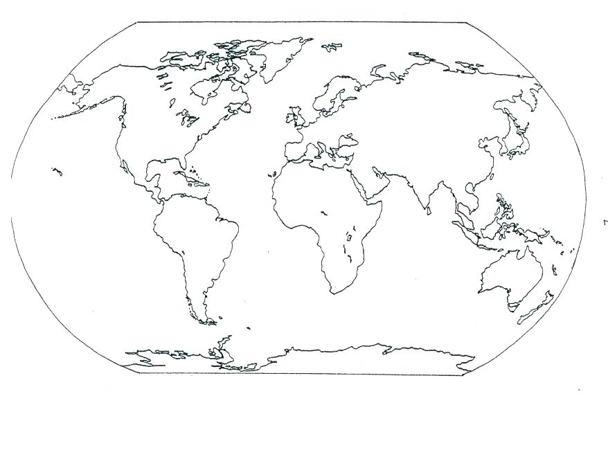 Map Of World Coloring Page Free Printable Blank World Maps 878x676 Map Of World Coloring Page Free Printable Blank World Maps