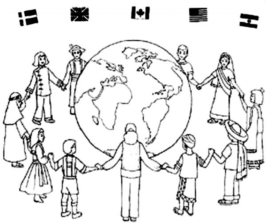 Unconditional Kids Around The World Coloring Pages Children 1024x856 Unconditional Kids Around The World Coloring Pages Children