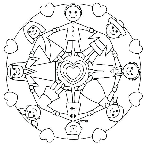 558x553 Children Of The World Coloring Pages Children Of The World