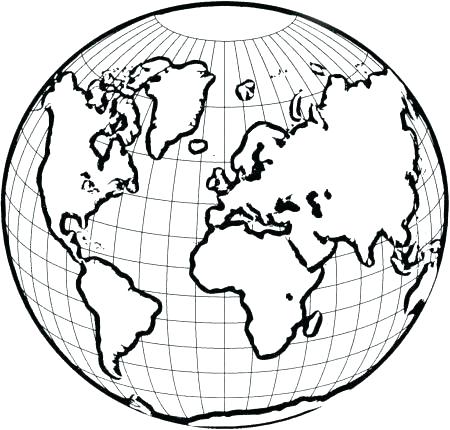 450x430 Coloring Pages Of The World