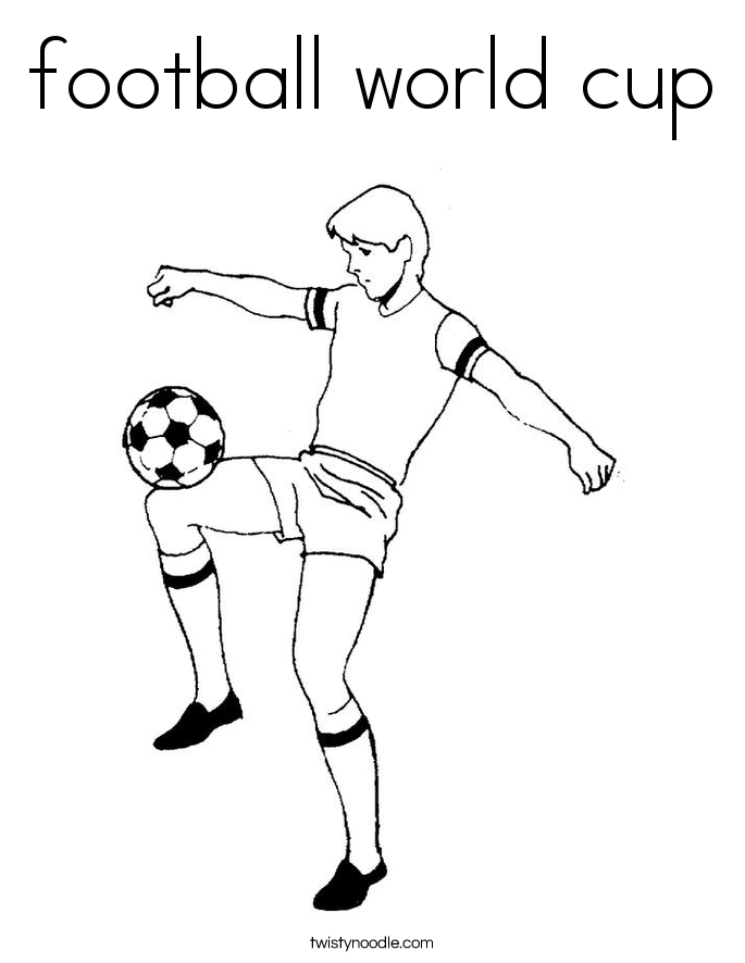 685x886 Football World Cup Coloring Page