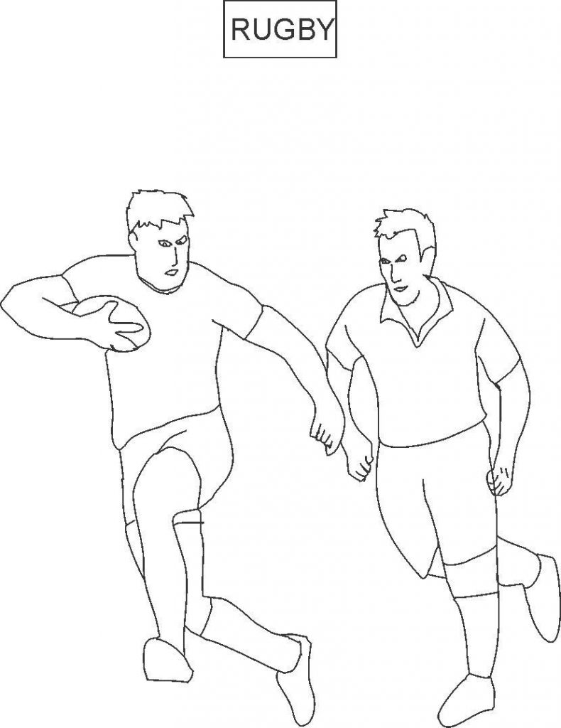 790x1024 Exceptional Rugby Coloring Page For Kids League Colouring Pages