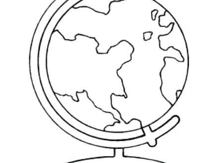 Globe Coloring World Globe Coloring Page Coloring Coloring Pages 440x330 Globe Coloring World Globe Coloring Page Coloring Coloring Pages