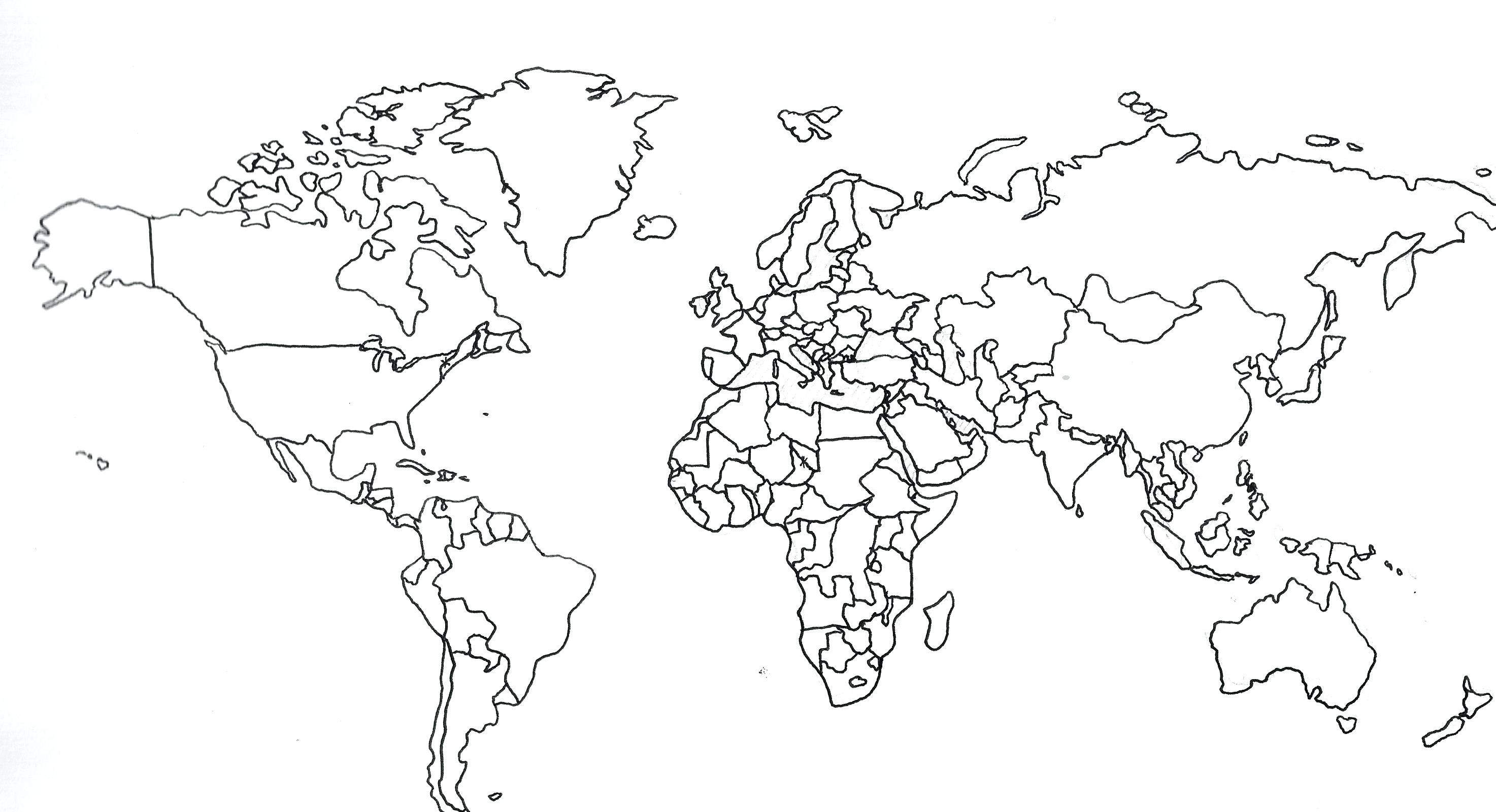2947x1601 Promising World Maps To Color Map Coloring Page With Countries