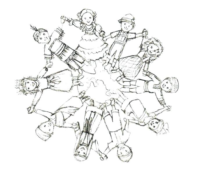 678x600 World Map Coloring Page Children Around The World Coloring Page