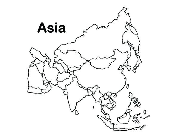 600x464 World Map Coloring Page With Countries World Map Coloring Page