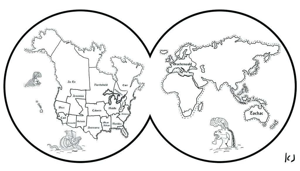 1024x585 World Map Coloring Pages Printable