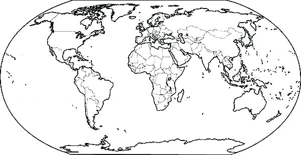600x309 Map Of The World Coloring Page Coloring Pages World Map World Map